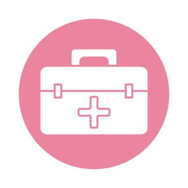 Çapraz blok siluet biçim simgesine sahip tıbbi araç gereç