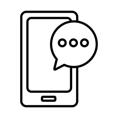 Konuşma baloncuğu biçiminde akıllı telefon