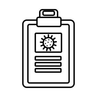 Covid19 tıbbi sipariş çizgisi biçimli pano