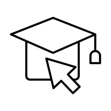 Bu mezuniyet için ok fare satırı biçimi simgesi