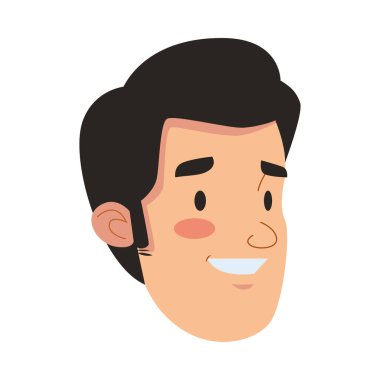 genç adam baş avatar karakter