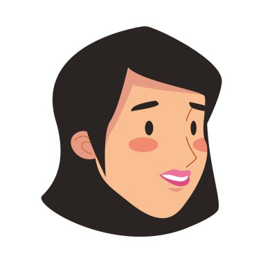 Genç kadın baş Avatar karakteri