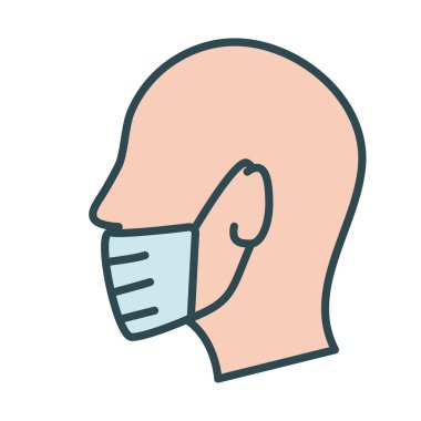 yüz maskesi doldurma biçimi simgesi kullanan profil