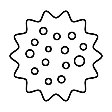 covid19 virüs parçacık çizgisi biçimi