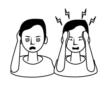 Belirtileri olan kişiler