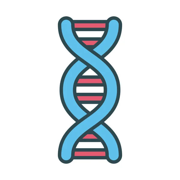 DNA molekülü doldurma biçimi simgesi — Stok Vektör