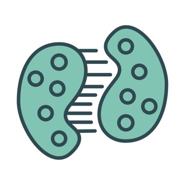 virüslü hücre covid19 doldurma biçimi simgesi ile bölünüyor