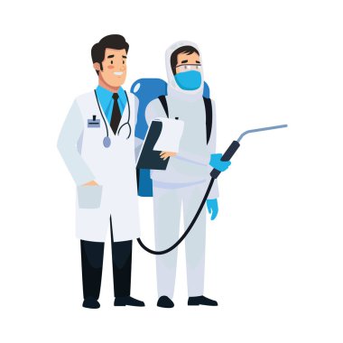 Doktor karakterli biyolojik tehlike temizleyicisi