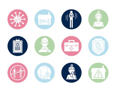 covid19 set simgeleri demeti