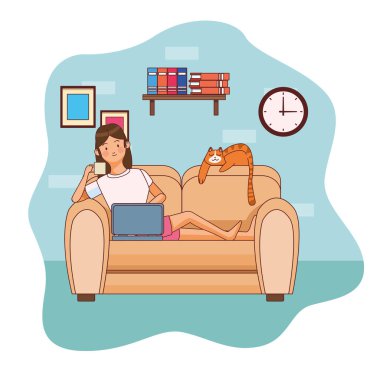 ev kadını karakterinde çalış