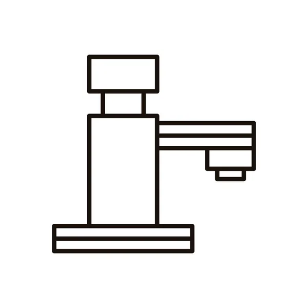 Icône de style robinet d'eau de toilette — Image vectorielle