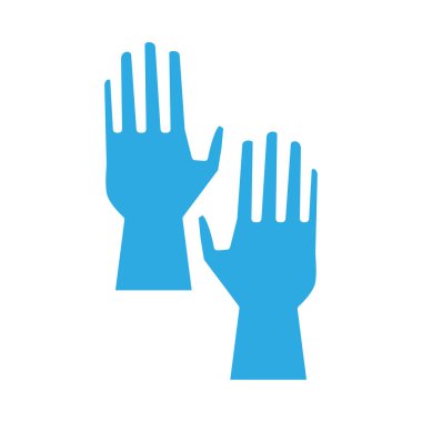 kauçuk eldiven çizgisi tarzı simgesi