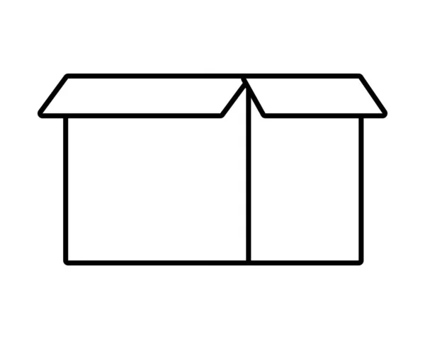 고립된 아이콘을 포장하는 상자 상자 상자 상자 상자 — 스톡 벡터