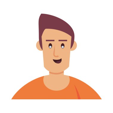 Genç adam avatar karakter simgesi