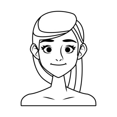 güzel genç kadın avatar karakteri