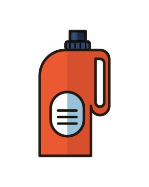 Düz stil dezenfekte edilmiş plastik şişe ürünü.