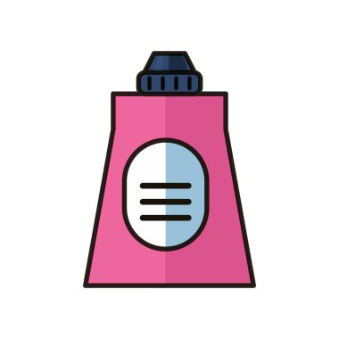 Düz stil dezenfekte edilmiş plastik şişe ürünü.