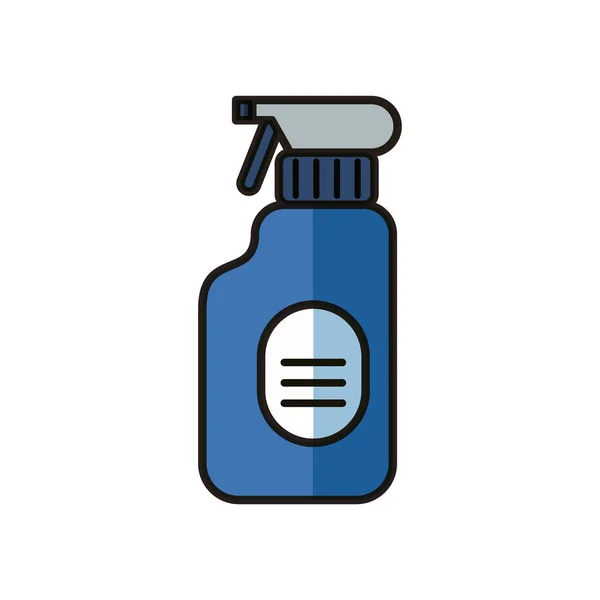 Środek dezynfekujący spray butelka produkt płaski styl — Wektor stockowy