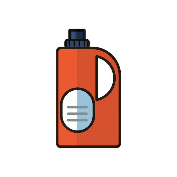 Dezinfekční plastové láhve produkt s kapkou plochý styl — Stockový vektor