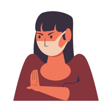 Yüz maskesi kullanan kadın