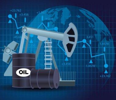 Fıçıları olan petrol fiyatları pazarı