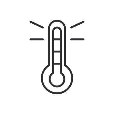 termometre sıcaklık ölçüm çizgisi biçimi