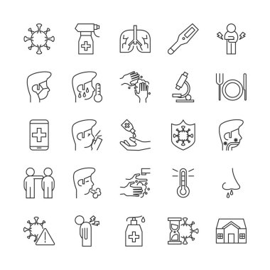 covid19 set simgeleri demeti