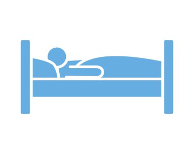 Yatak satırı biçiminde uyuyan kişi