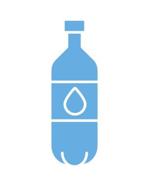 su plastik şişe çizgisi tarzı simge