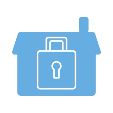 asma kilit tarzı simgeye sahip ön cephe