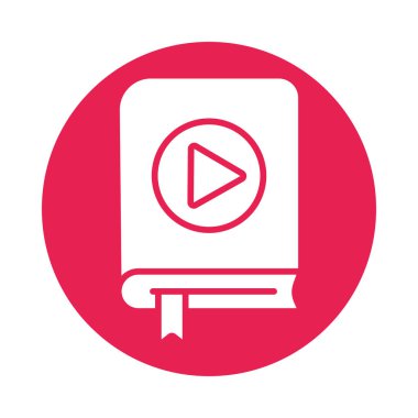 çalma düğmesi blok biçimi simgesi içeren metin kitabı