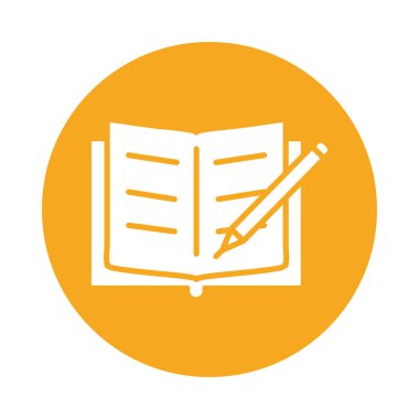 kalem blok biçim simgesine sahip metin kitabı