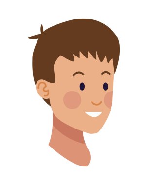 genç adam baş avatar karakter