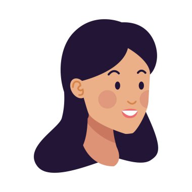 Genç kadın baş Avatar karakteri