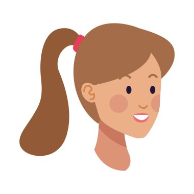 Genç kadın baş Avatar karakteri