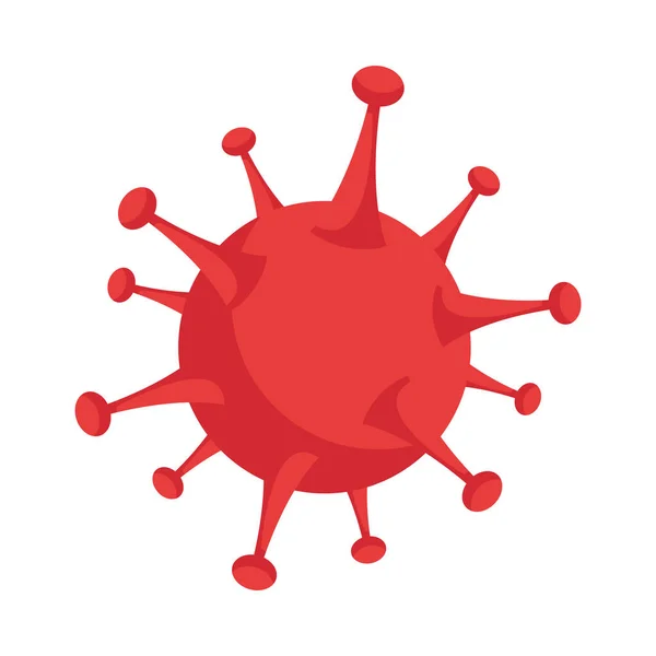 Covid19 pandemic particle isolated icon — Stock Vector