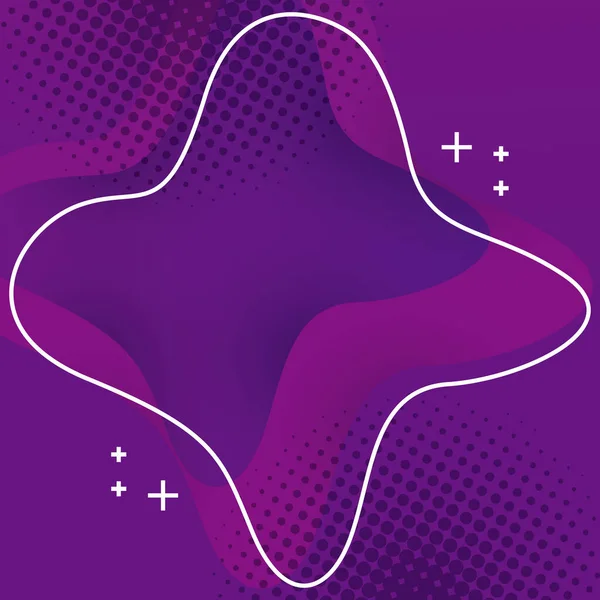 Рідкий банер кольоровий фіолетовий фон — стоковий вектор