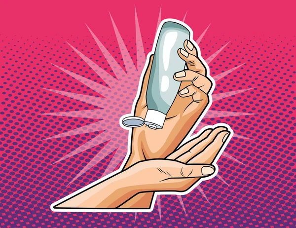 Руки с помощью метода профилактики антибактериального мыла covid19 — стоковый вектор
