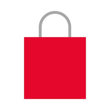 Alışveriş çantası market simgesi izole