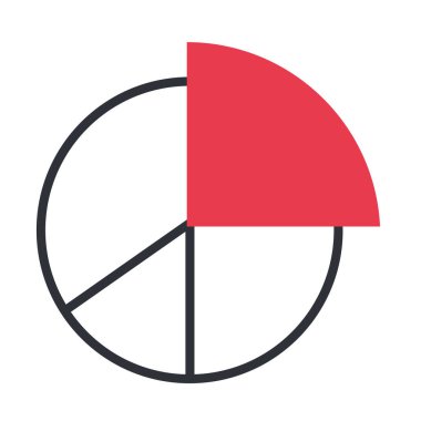 istatistik turtası bilgisel izole simgesi