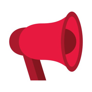 megafon ses aygıtı izole edilmiş simge