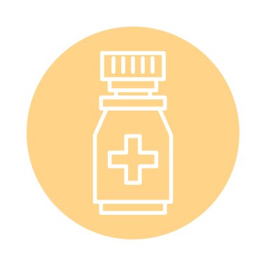 şişe uyuşturucu çizgisi tarzı simge