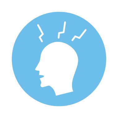 Ateş doldurma biçimi simgesi olan profil insan