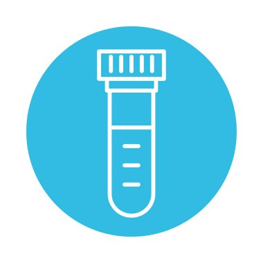 Tüp testleri laboratuvar satırı biçimi simgesi