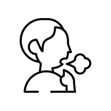 Kişinin öksürme biçimi simgesi