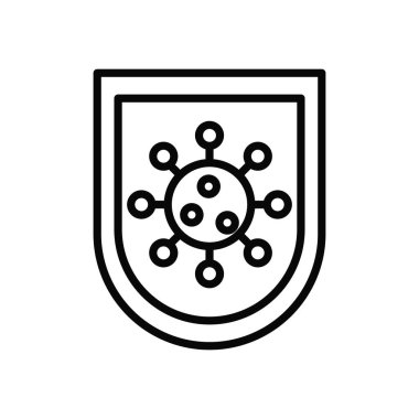 covid19 virüs parçacığı kalkan hattı biçiminde