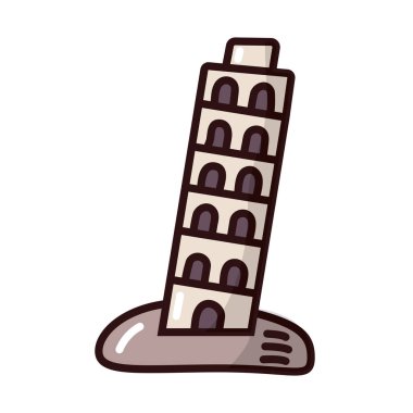 pisa kulesi doldurma biçimi simgesi