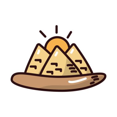 Çöl Mısırı piramitleri sahne doldurma biçimi simgesi