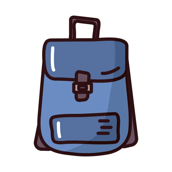 Εικονίδιο στυλ γεμίσματος τσάντας ταξιδιού — Διανυσματικό Αρχείο