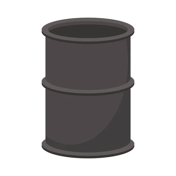Réservoir de baril de pétrole icône isolée — Image vectorielle